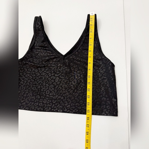 Beyond Yoga Back Flip Black Leopard Sports Bra Cropped Tank - XL - Picture 9 of 9